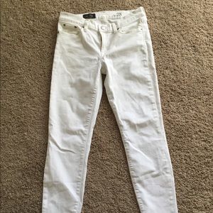 Jcrew white toothpick jeans